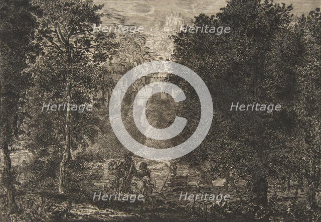 La fiamma è vicina al fuoco, about 1853-5. Creator: Felix Bracquemond.