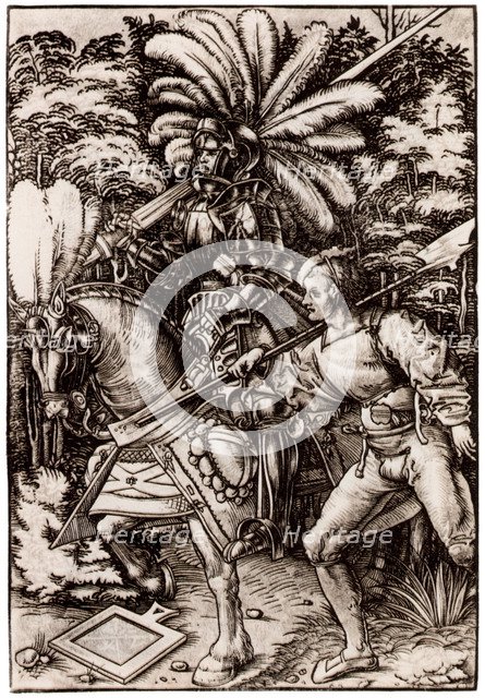 Knight and Halberdier. Artist: Wechtlin, Hans (Johannes) (active 1502-1526)