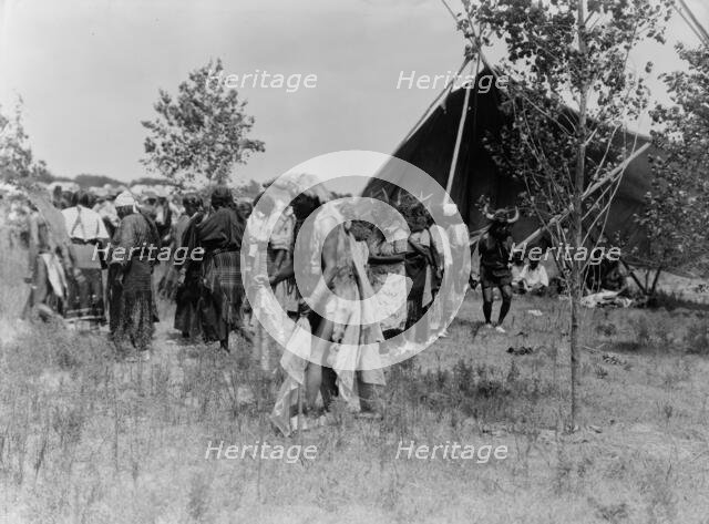 The Wolf, animal dance-Cheyenne, c1927. Creator: Edward Sheriff Curtis.