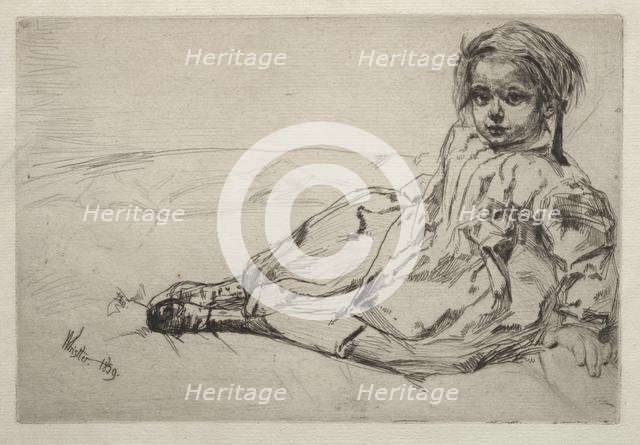 Bibi Valentin, 1859. Creator: James McNeill Whistler (American, 1834-1903).