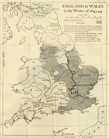 'England & Wales in the Winter of 1643-44', 1926. Creators: Unknown, Emery Walker Ltd.