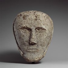 Head of a Man Wearing a Cap or Helmet, Celtic, possibly 2nd-3rd century. Creator: Unknown.