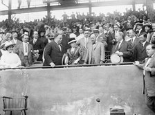 Baseball, Professional - L T R: Taft; Mrs. Knox; Sec. P.C. Knox; Vice President Sherman..., 1912. Creator: Harris & Ewing.