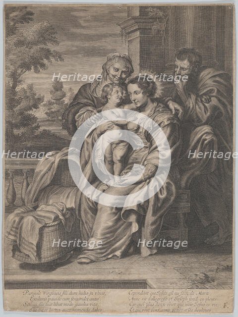 The Virgin and Child with Saint Anne and Joseph, ca. 1650-1700. Creator: Anon.