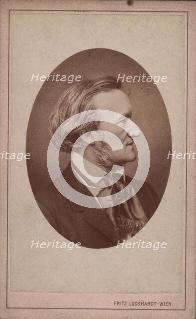 Portrait of the Composer Richard Wagner (1813-1883), c. 1875. Creator: Luckhardt, Fritz (1843-1894).