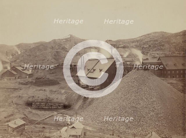 Mills and mines Part of the great Homestake works, Lead City, Dak, 1889. Creator: John C. H. Grabill.