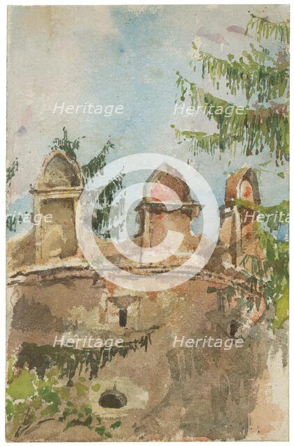 Tower of the manor house in Strazky, 1880/1890. Creator: Ladislav Mednyanszky.