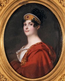 Portrait of the singer Giuseppina Grassini (1773-1850) . Creator: Quaglia, Ferdinando (1780-1853).