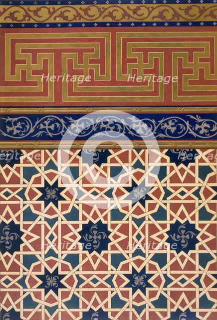 Architectural Decoration, mosaic work, including border, pub.1883. Creator: N. Simakoff (fl.1880).