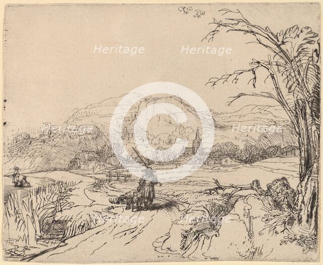 Landscape with Sportsman and Dog, c. 1653. Creator: Rembrandt Harmensz van Rijn.