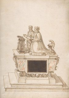 Design for a Triple Tomb, 16th century. Creator: Anon.