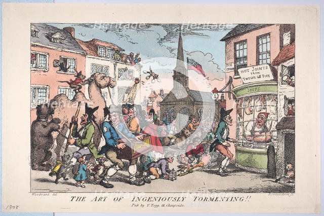 The Art of Ingeniously Tormenting, February 8, 1808., February 8, 1808. Creator: Thomas Rowlandson.