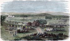 Night of the Battle Cedar Mountain, Culpeper County, Virginia, American Civil War, 9 August 1862. Artist: Unknown