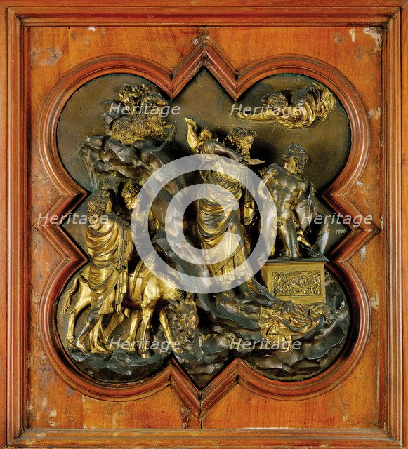 The Sacrifice of Isaac. Panel for doors of the Florence Baptistery.