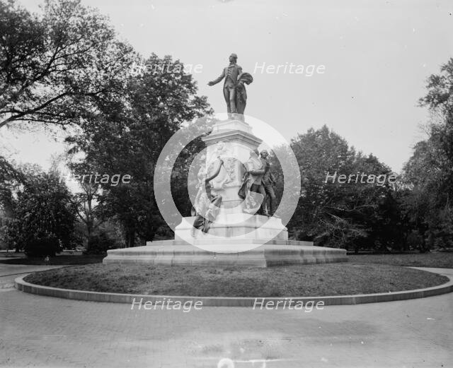 Lafayette monument, between 1880 and 1897. Creator: William H. Jackson.