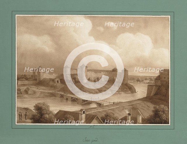 View of the Ivangorod Fortress.