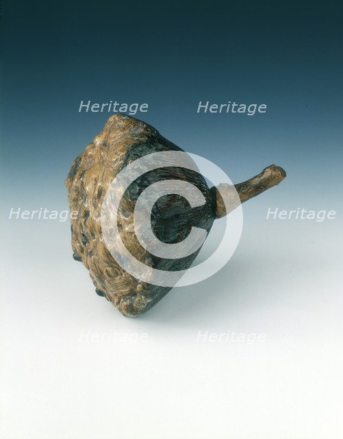 Burlwood lotus pod, China, 17th century (?). Artist: Unknown