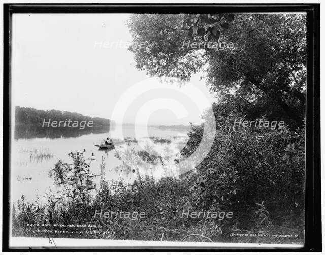 Rock River view near Dixon, Ill., c1898. Creator: Unknown.