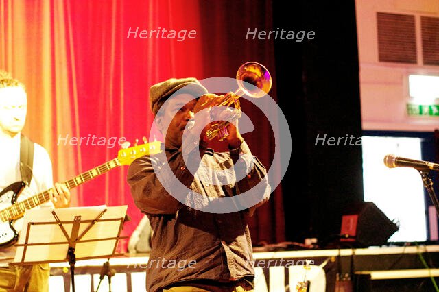 Byron Wallen, Byron Wallen 4 Corners, Battle Jazz Festival, Battle, East Sussex, July 2023. Creator: Brian O'Connor.