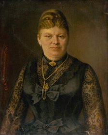Portrait of a Woman, 1887. Creator: Georg Fleischmann.