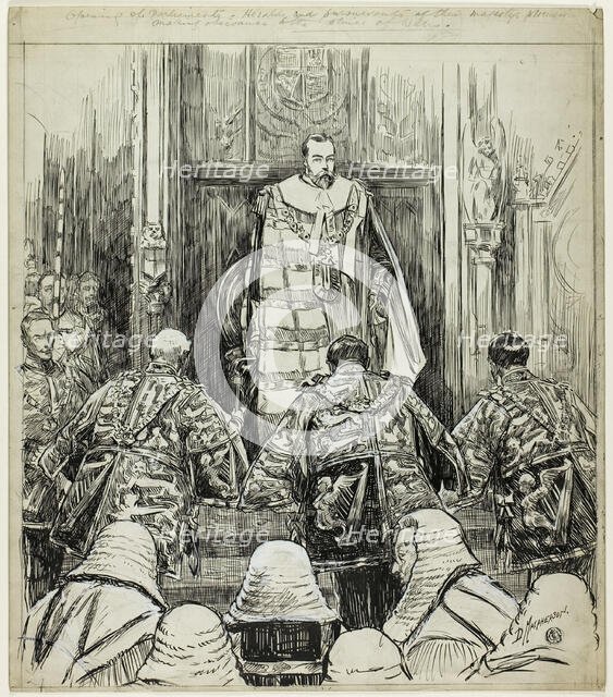 Opening of Parliament under Edward VII, c. 1904. Creator: Douglas Macpherson.