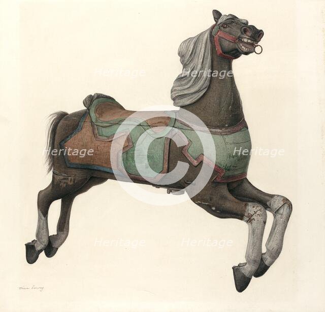 Carousel Horse, 1935/1942. Creator: Mina Lowry.