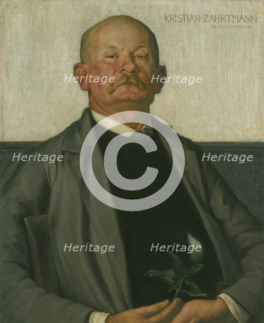 Kristian Zahrtmann,the Danish Painter, 1896. Creator: Johan Rohde.