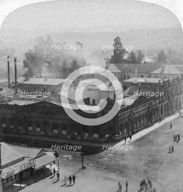 Looking north-west to the Daspoort Range, Pretoria, South Africa, 1901.Artist: Underwood & Underwood
