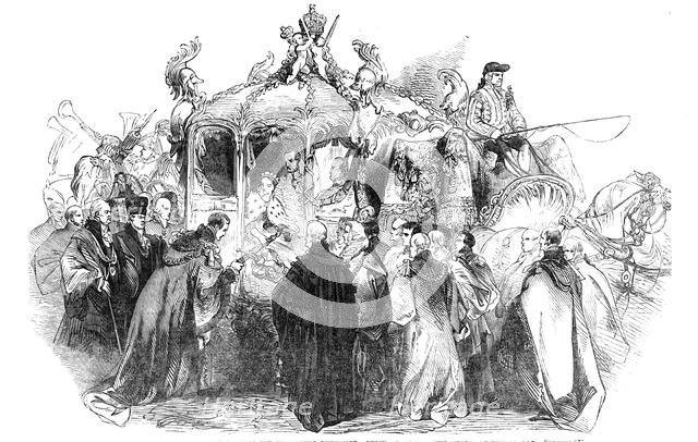 Procession of Her Majesty to open the new Royal Exchange..., 1844. Creator: Unknown.