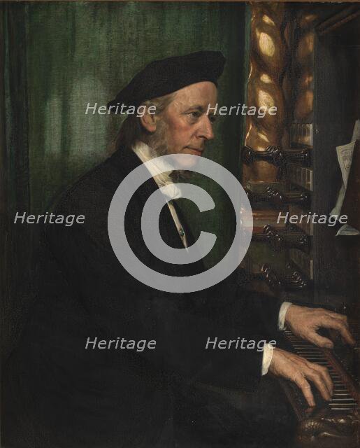 The artist's father-in-law Professor Hans Matthison-Hansen, court organist at Roskilde, 1872. Creator: August Jerndorff.