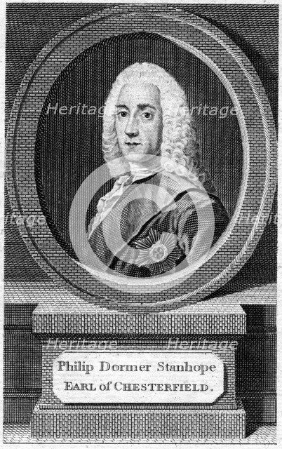 Philip Dormer Stanhope (1694-1773), 4th Earl of Chesterfield, 19th century. Artist: Unknown