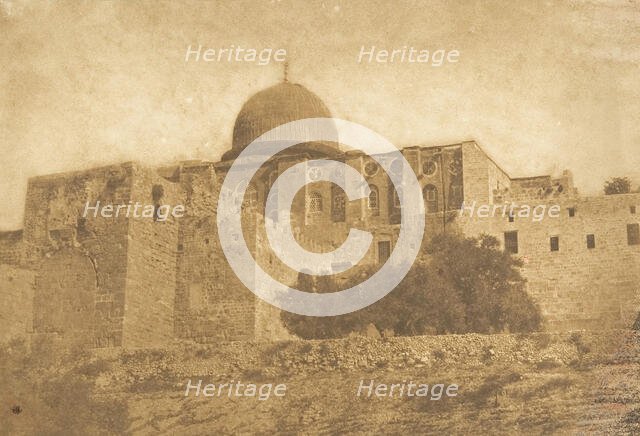 Koubbé-Nébi-Monça - Coupole de Moïse à Jérusalem, August 1850. Creator: Maxime du Camp.