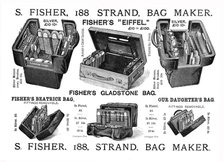 ''S Fisher, 188 Strand, Bag Maker', 1891.
