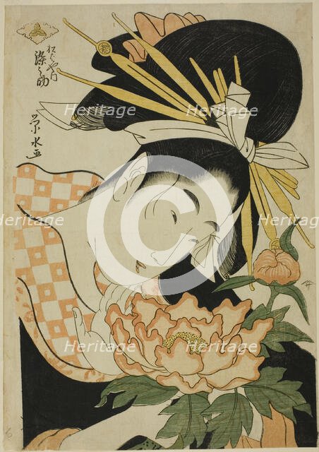 The Courtesan Somenosuke of the Matsubaya, c. 1797. Creator: Ichirakutei Eisui.