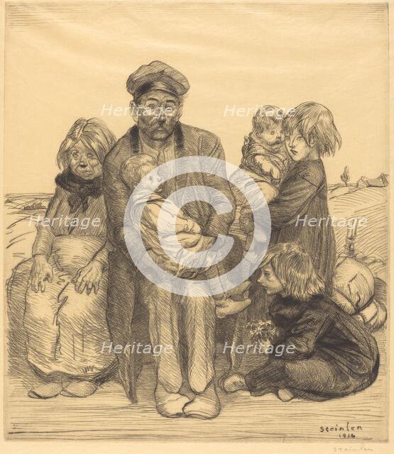 Poor People (Les pauvres gens), 1914. Creator: Theophile Alexandre Steinlen.