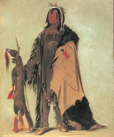 In-ne-ó-cose, Buffalo's Child, a Warrior, 1832. Creator: George Catlin.