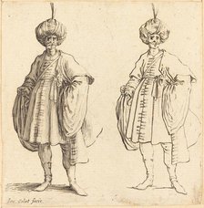 Two Turks Dressed in Turbans with a Plume. Creator: Jacques Callot.