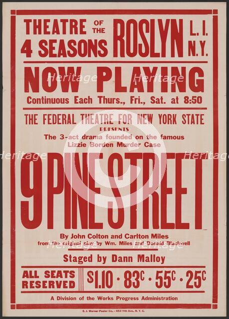 9 Pine Street, Roslyn, NY, 1939. Creator: Unknown.