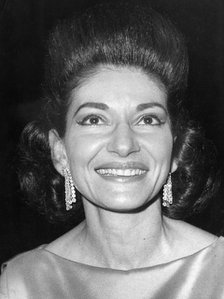 American-born Greek opera singer Maria Callas, c1970s(?). Artist: Unknown