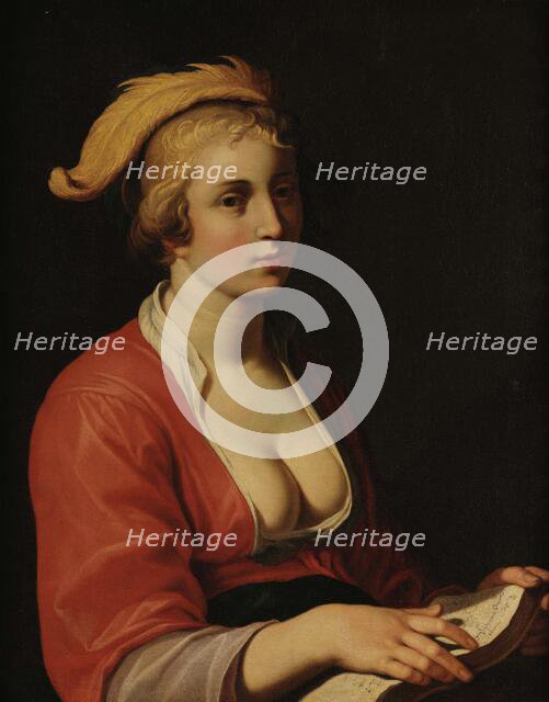 Young Woman with a Book, 1630-1635. Creator: Bloemaert, Hendrick (1601/02-1672).