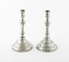 Candlestick (one of a pair), France, c. 1750. Creator: Unknown.