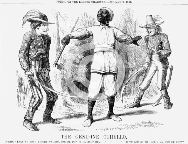 'The Genu-ine Othello', 1861. Artist: Unknown