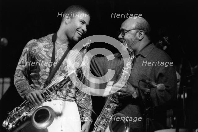 David Sanchez and James Moody, North Sea Jazz Festival, The Hague, the Netherlands, 1998. Creator: Brian Foskett.