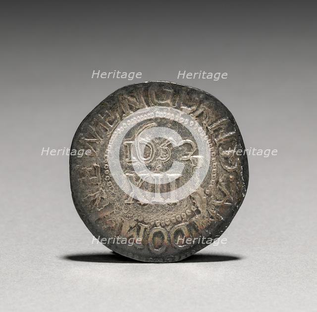 Oak Tree Shilling (reverse), 1652. Creator: John Hull (American, 1624-1683); Robert Sanderson (American, 1609-1693).
