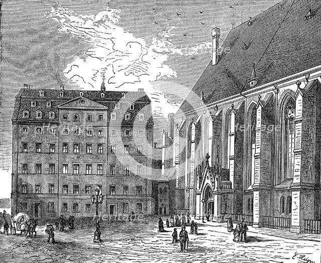 Johann Sebastian Bach's house, Leipzig, Germany, c1890. Artist: Unknown
