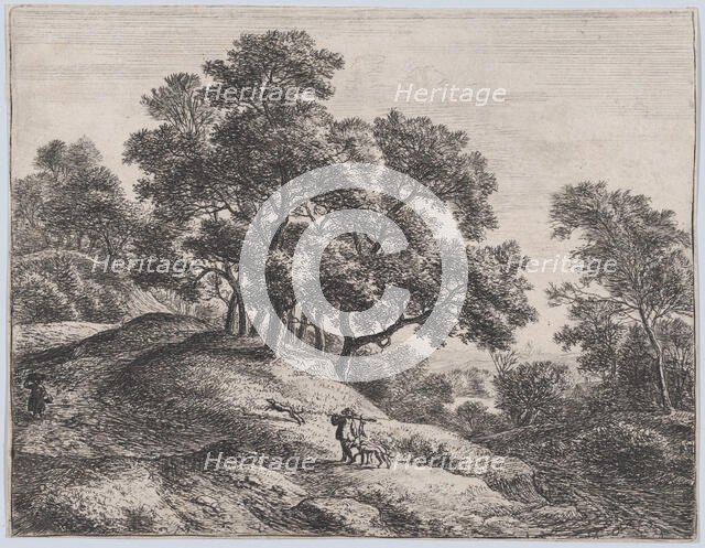 The Rabbit Hunter, 17th century. Creator: Anthonie Waterloo.