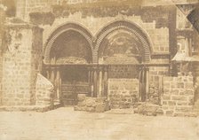 Façade de l'Eglise du St. Sépulcre, à Jérusalem (No. 1), August 19, 1850. Creator: Maxime du Camp.