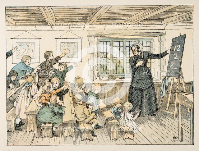 The Dame,  from Four and Twenty Toilers, pub. 1900 (colour lithograph)