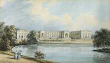 View of Alexander Palace in Tsarskoye Selo, 1839. Artist: Chernetsov, Nikanor Grigoryevich (1805-1879)