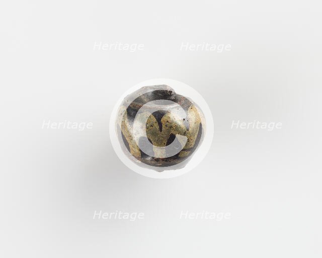 Bead, with a large bore. Chipped, 6th century. Creator: Unknown.